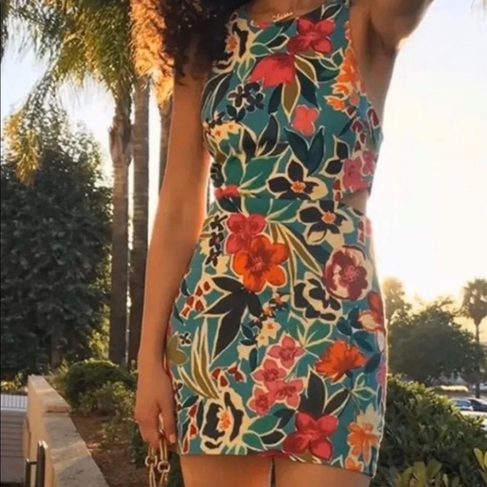 Zara floral dress